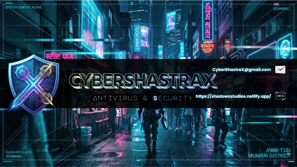 CyberShastraX Official Cyberpunk Artwork - Mumbai District